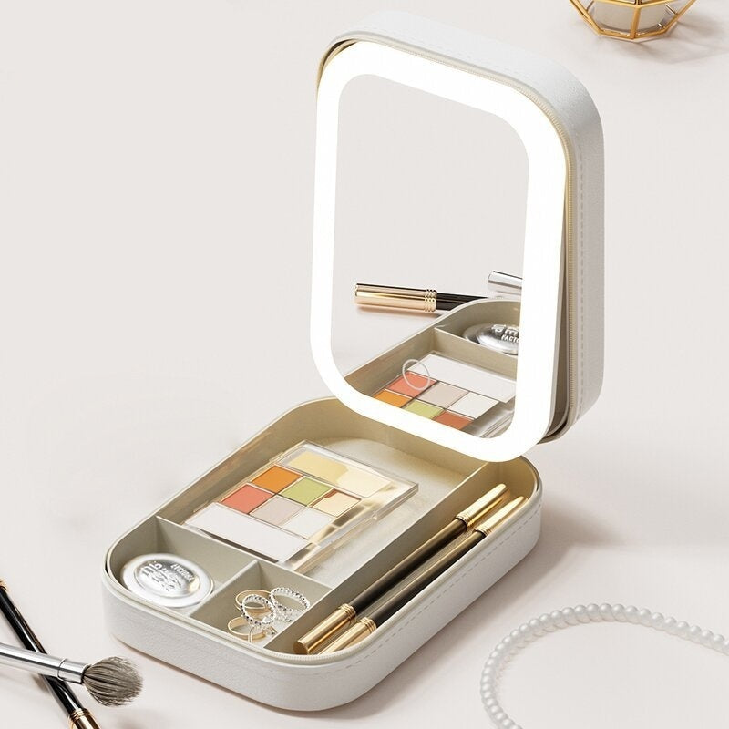 Boîte de rangement de maquillage Loopily™ avec LED