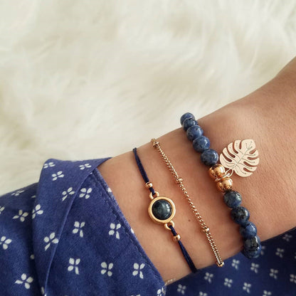 Loopily™ Pack de Bracelets Symboliques – Argent Minimaliste (x5)