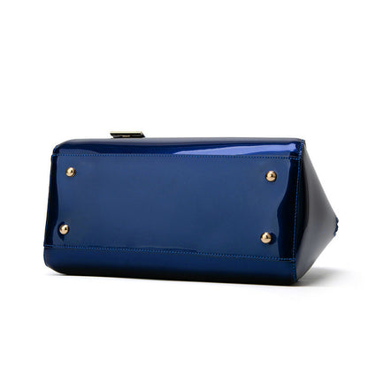 Sac à main en cuir brillant Loopily™