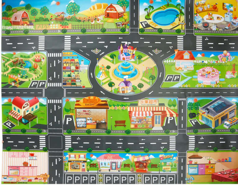 Loopily™ Tapis de Jeu Véhicules