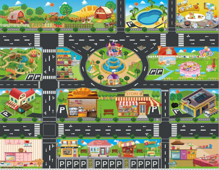 Loopily™ Tapis de Jeu Véhicules